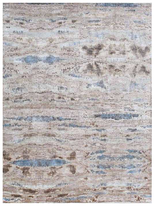The Ambiente Av_01 Camel Modern Hand Knotted Bamboo Silk Rugs