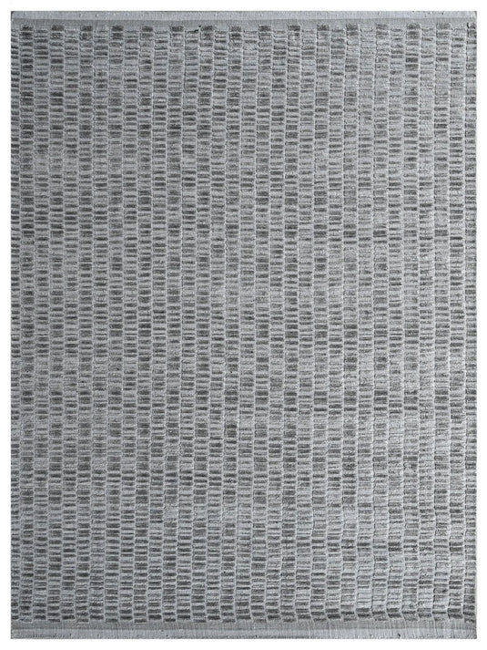 The Ambiente Bbp_d.grey SOLID Handloom Wool &amp; Bamboo Silk Rugs