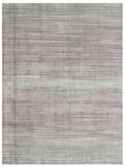 The Ambiente Rr_30 M Red Orange Ricard Modern Geometric Hand Knotted Bamboo Silk Rugs
