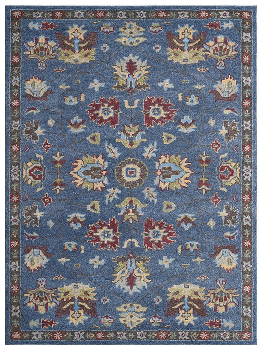 The Ambiente Btf_03 Navy Bamboo Silk Hand Knotted Rugs