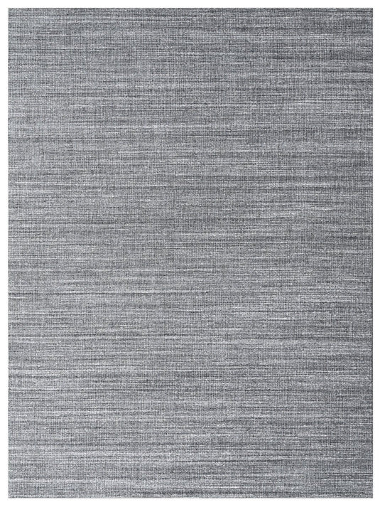 The Ambiente Cr_1 Grey Strings SOLID Textured Handloom Bamboo Silk Rugs