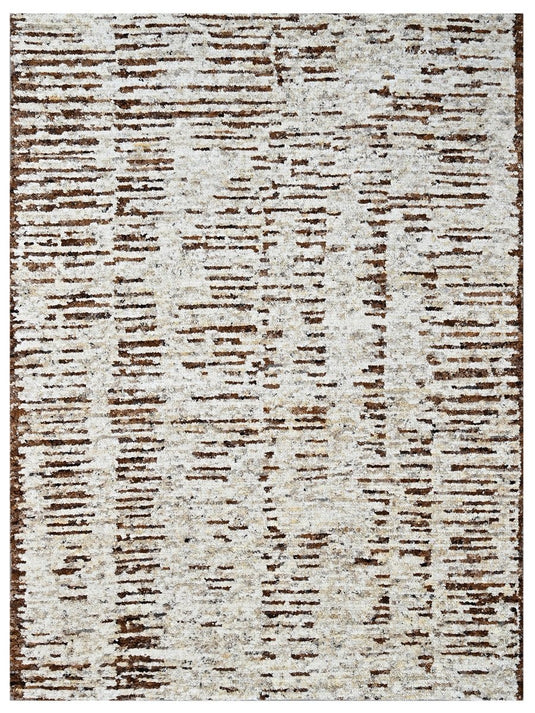 The Ambiente Du_14 Brown Bamboo Silk Hand Knotted Rugs