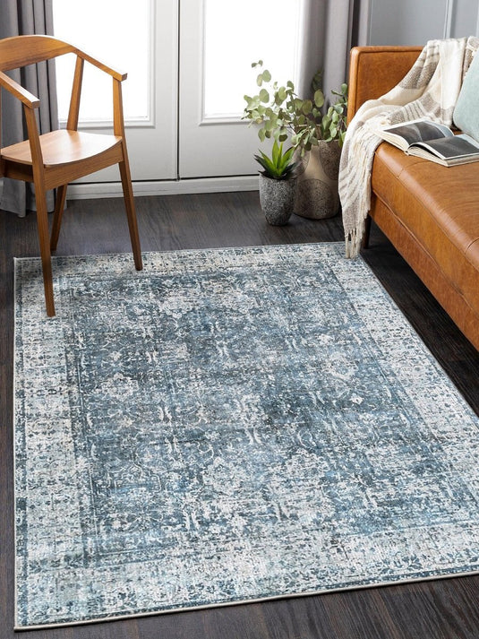 The Ambiente Elj_55 Turquoise Bamboo Silk Hand Knotted Rugs