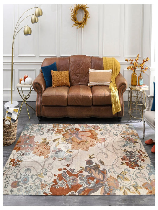 The Ambiente 8278_lt.gold Bamboo Silk Hand Knotted Rugs