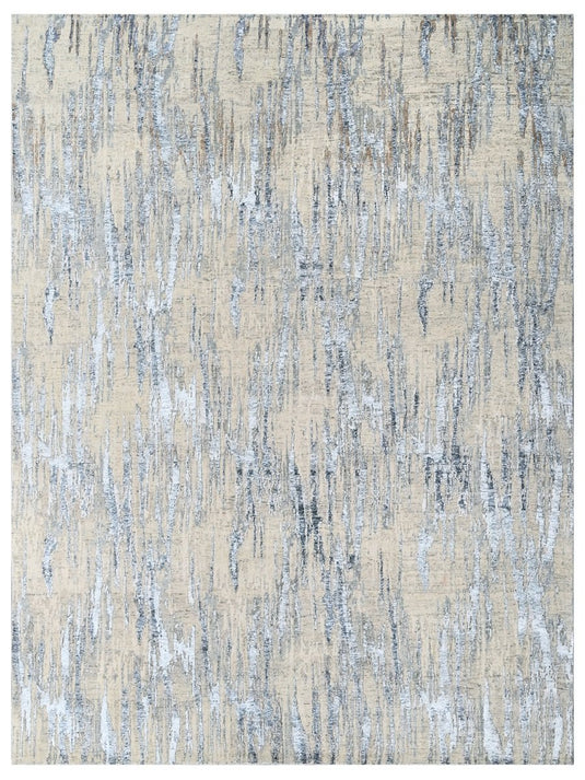 The Ambiente Rd_104 Beige Lt.gold Bamboo Silk Hand Knotted Rugs