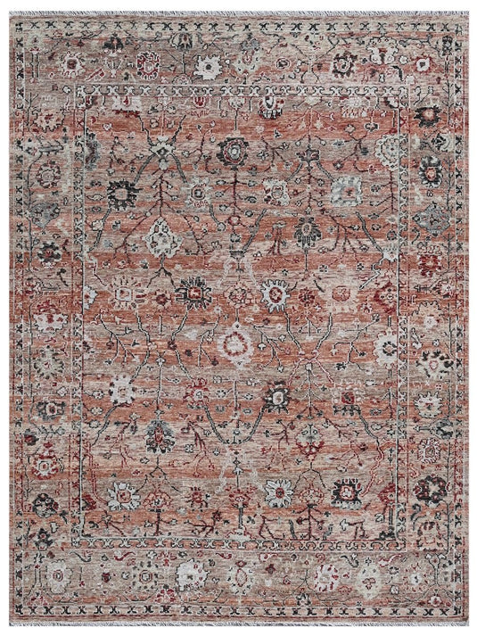 The Ambiente Sg_57 Beaver Sergio Floral Hand Knotted Wool Rugs