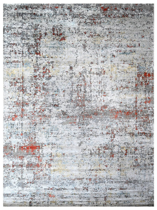 The Ambiente Sha_06 Multi Bamboo Silk Hand Knotted Rugs