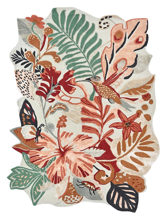 The Ambiente Tfta_228 Multi Modernist Modern Hand Tufted Wool & Bamboo Silk Rugs