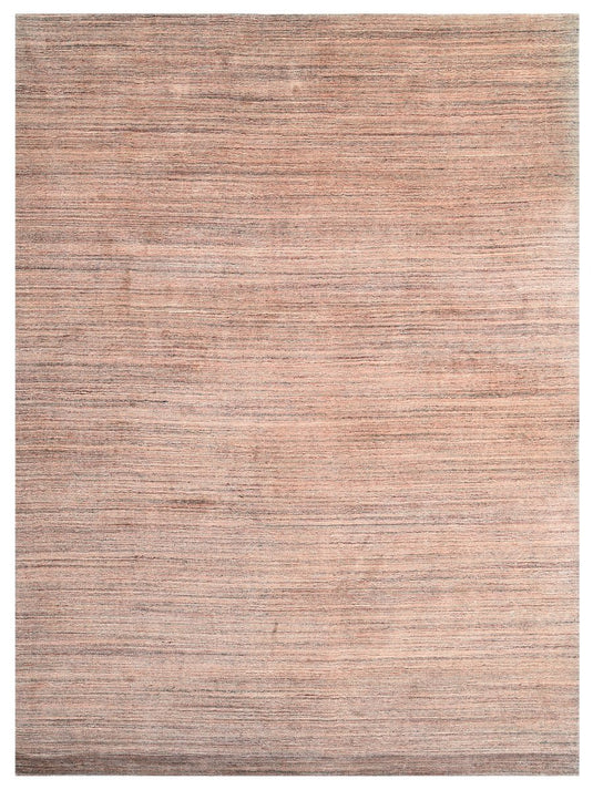 The Ambiente V_stone Green Orange Strings SOLID Handloom Bamboo Silk Rugs