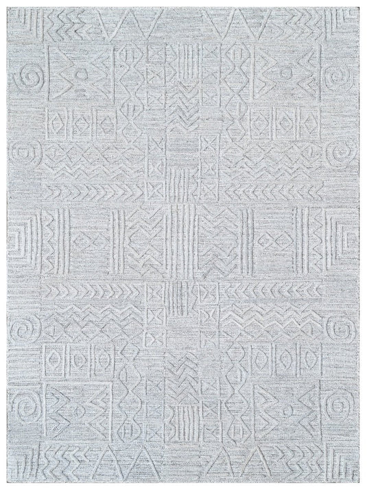 The Ambiente Zrpt_445 Silver Bamboo Silk Hand Knotted Rugs