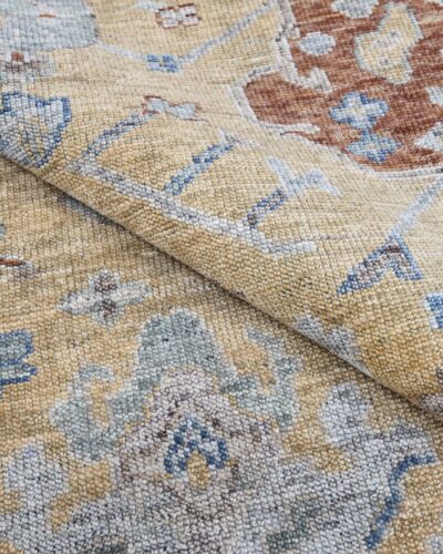 SG_67 FLAXEN FLORAL HAND KNOTTED RUGS