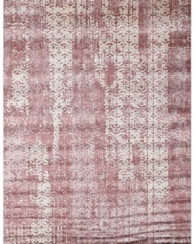 ATL_19 MAROON HANDLOOM WOOL & BAMBOO SILK RUGS