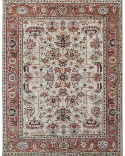 HP_221 BEIGE RED RUGS