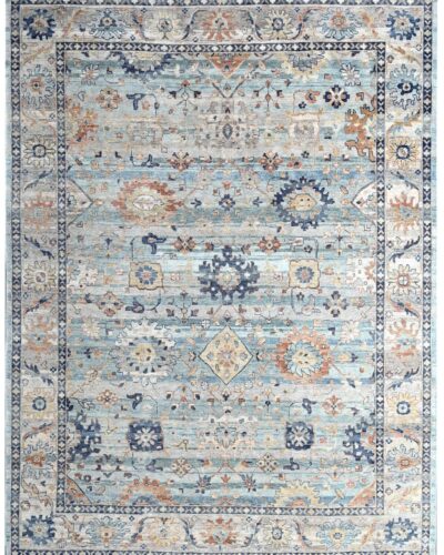 BC_233 OX SKY BLUE BEIGE RUGS