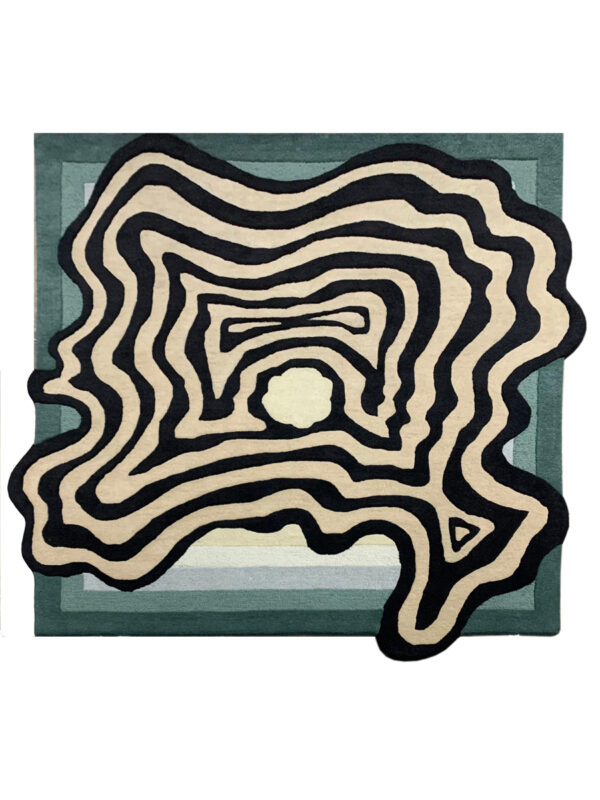 BROKEN ISLAND_BLACK BLUE RUGS