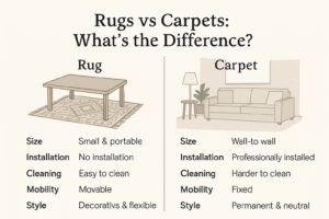 Read more about the article How Rugs and Carpet Both Are Different from Each Other: A Complete Guide