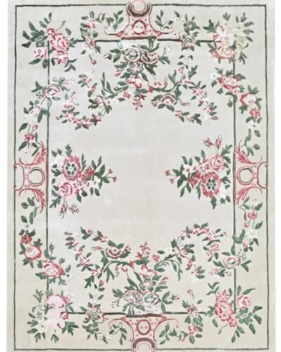 TFTA_107 BEIGE GREEN RUGS