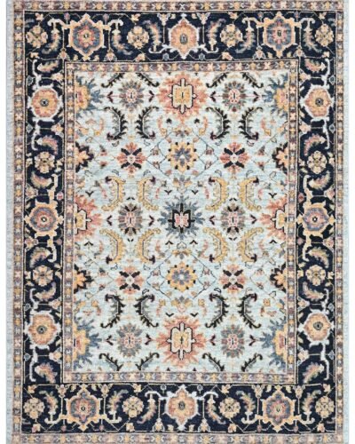 HP_15 LT.BLUE BLACK RUGS