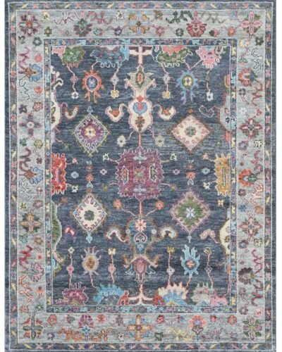 HP_195 D.GREY SILVER RUGS